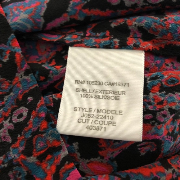 Joie Newbury Silk Blouse Peasant Top - Picture 6 of 7